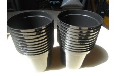 1 LITRE BLACK ROUND PLASTIC PLANT POT  - PRICED INDIVIDUALLY